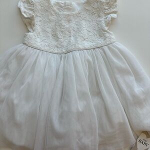 Marks & Spencer White Lace Kids Formal Dress